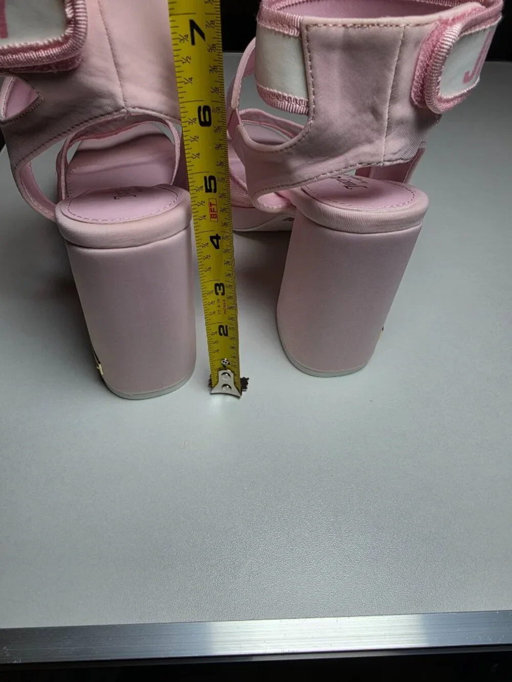 Juicy Couture Graciela Patform Pink Mesh Retro Barbiecore Sandals Sz 9M